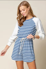 Denim Stripe Romper