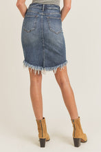 Frayed Midi Skirt