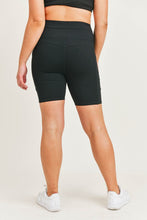 Curvy Black Biker Shorts