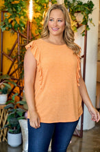 Orange Ruffle Finish Tank