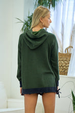 Green Side Slit Pullover