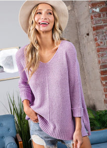 Lavender Knit Sweater